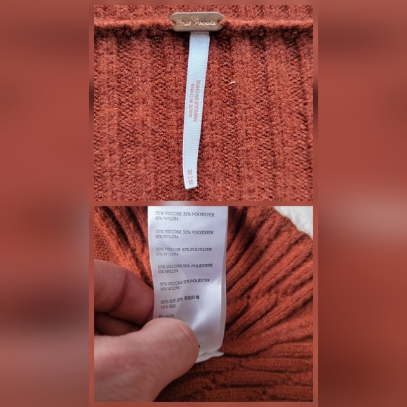 The Free People Emmaline Long Sleeve Sweater Dress in Cinnamon - Picture 8 of 13